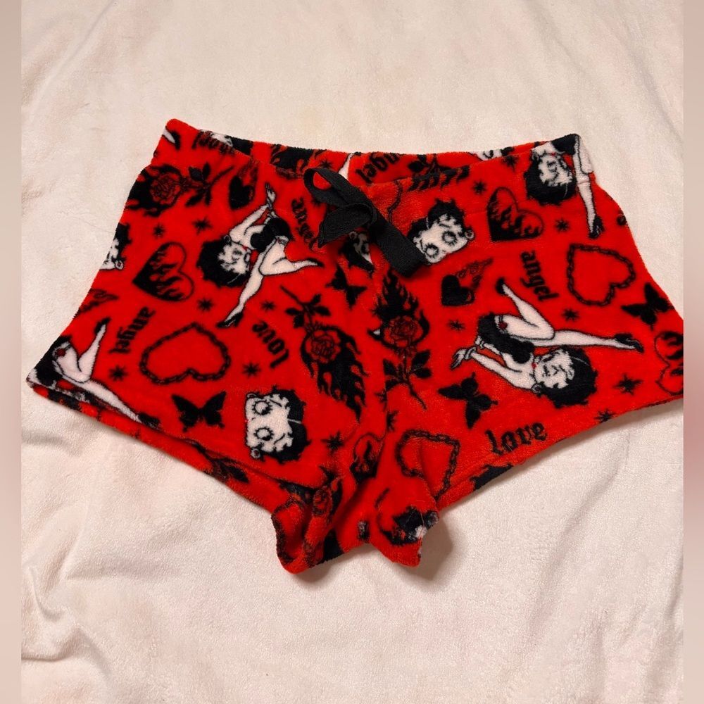 Red Betty Boop Sleep Shorts